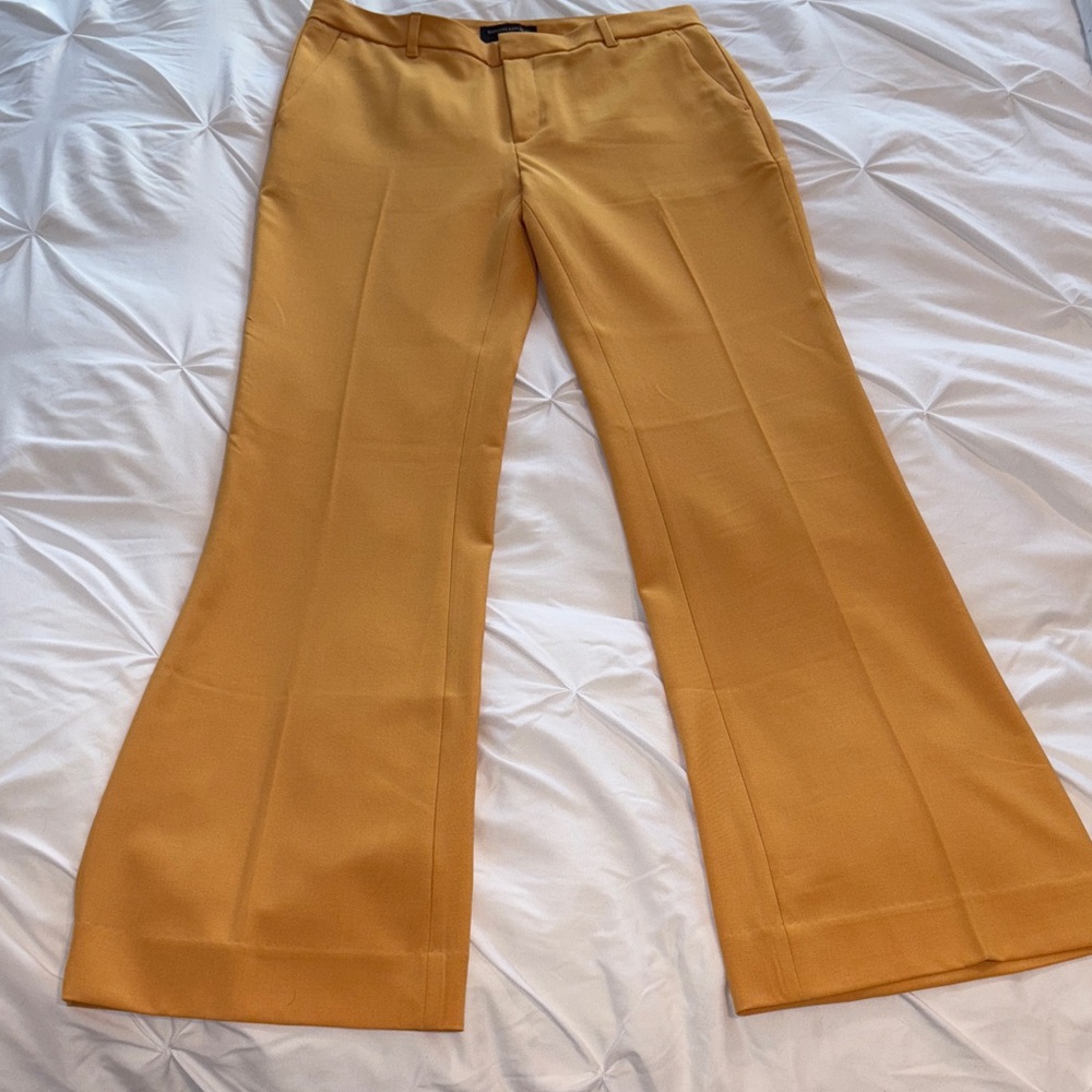 Banana Republic Sculpted Stretch Pants golden yellow/tan